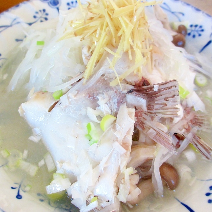 鯛のあらと大根のネギ生姜スープ